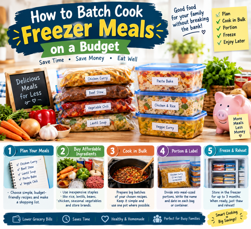 How to Batch Cook Freezer Meals on a Budget
