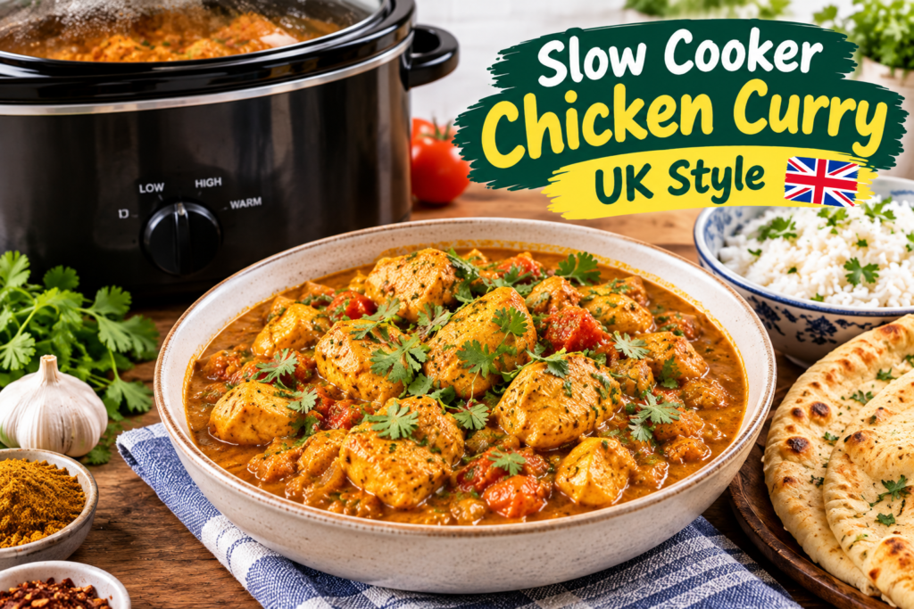 Slow Cooker Chicken Curry UK Style