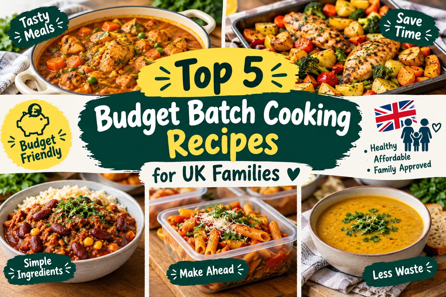 Top 5 Budget Batch Cooking Recipes for UK Families