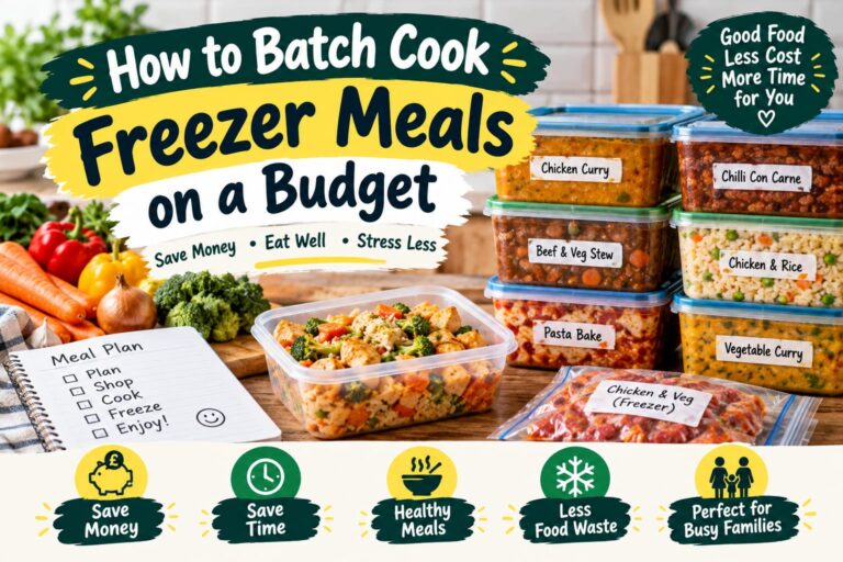 How to Batch Cook Freezer Meals on a Budget