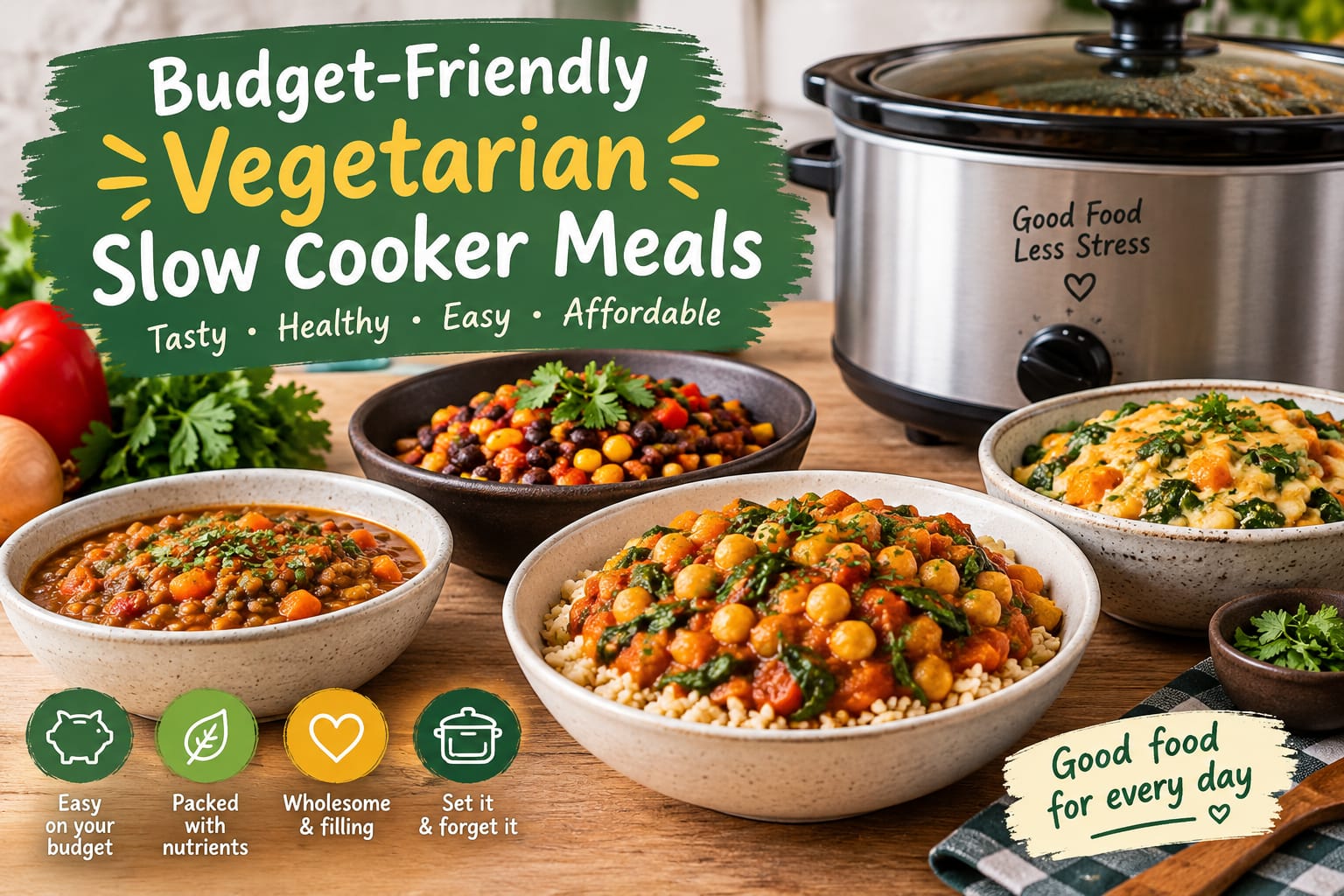 Budget-Friendly Vegetarian Slow Cooker Meals