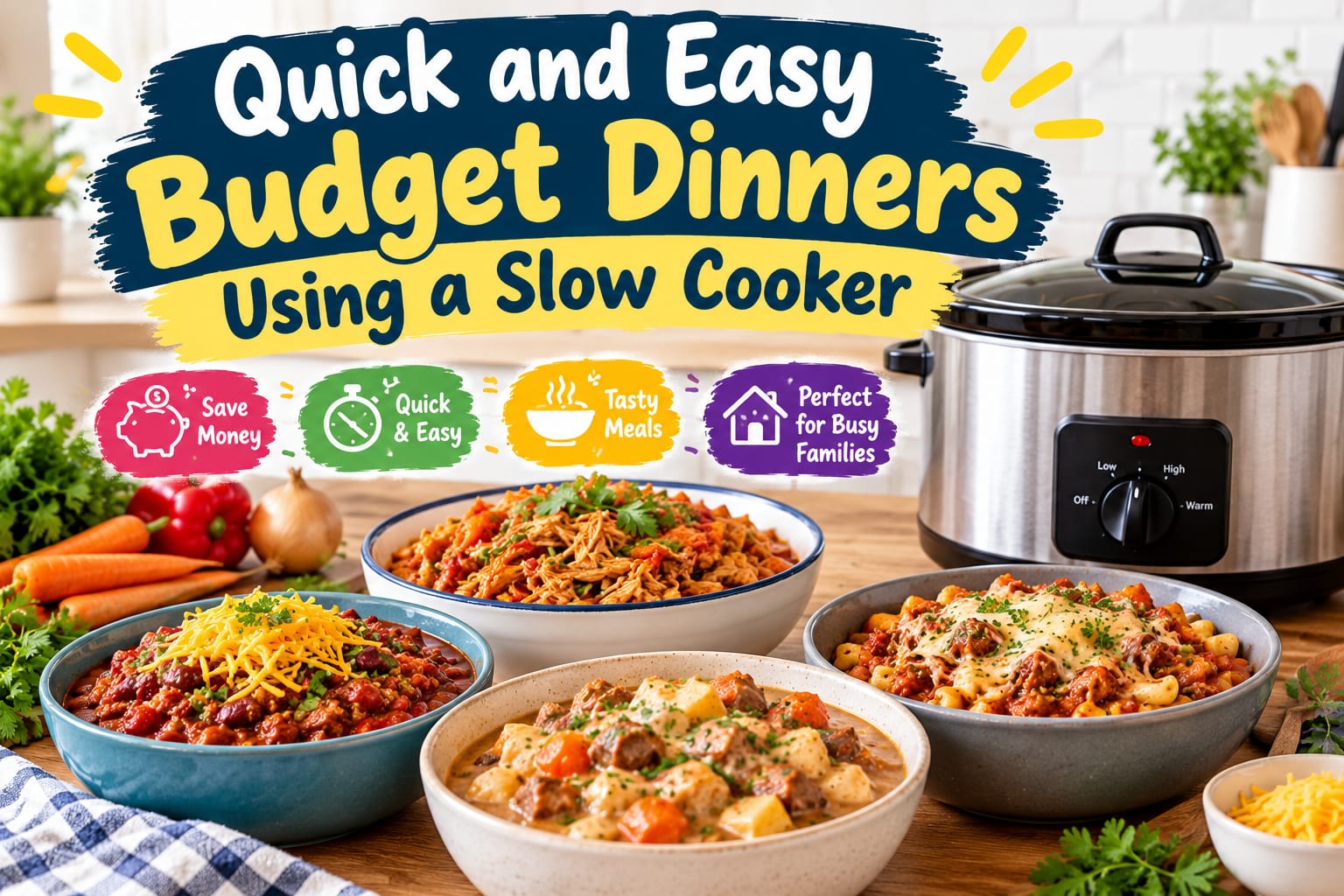 Quick and Easy Budget Dinners Using a Slow Cooker