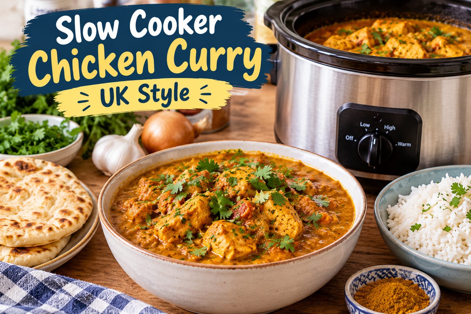 Slow Cooker Chicken Curry UK Style