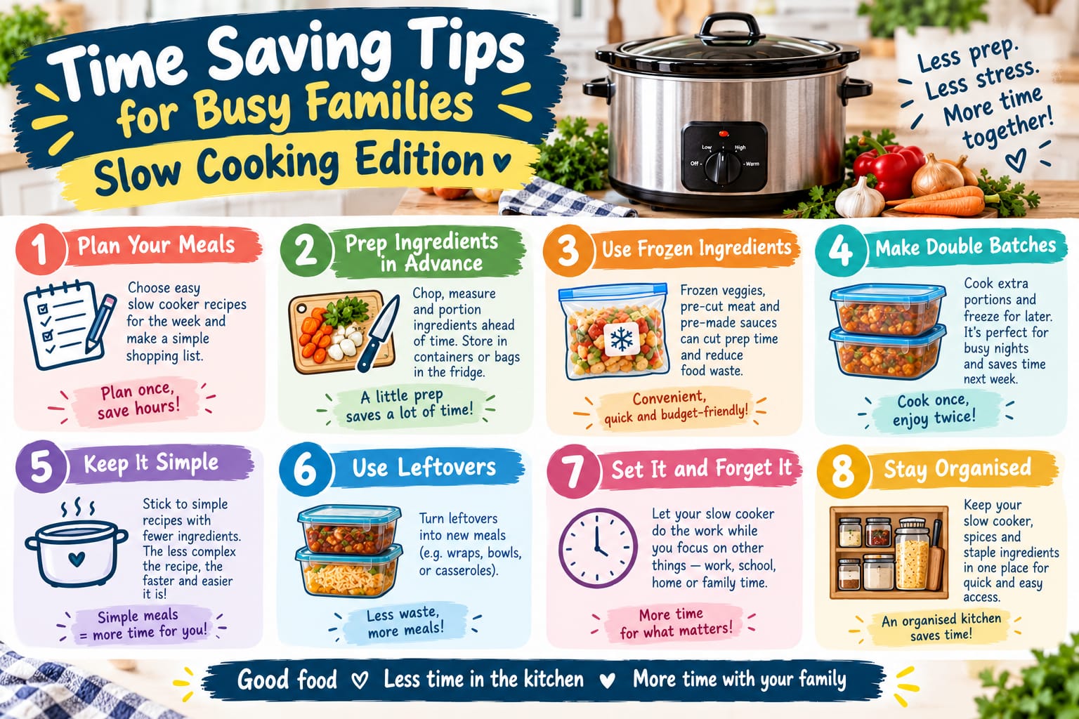 Time-Saving Tips for Busy Families: Slow Cooking Edition