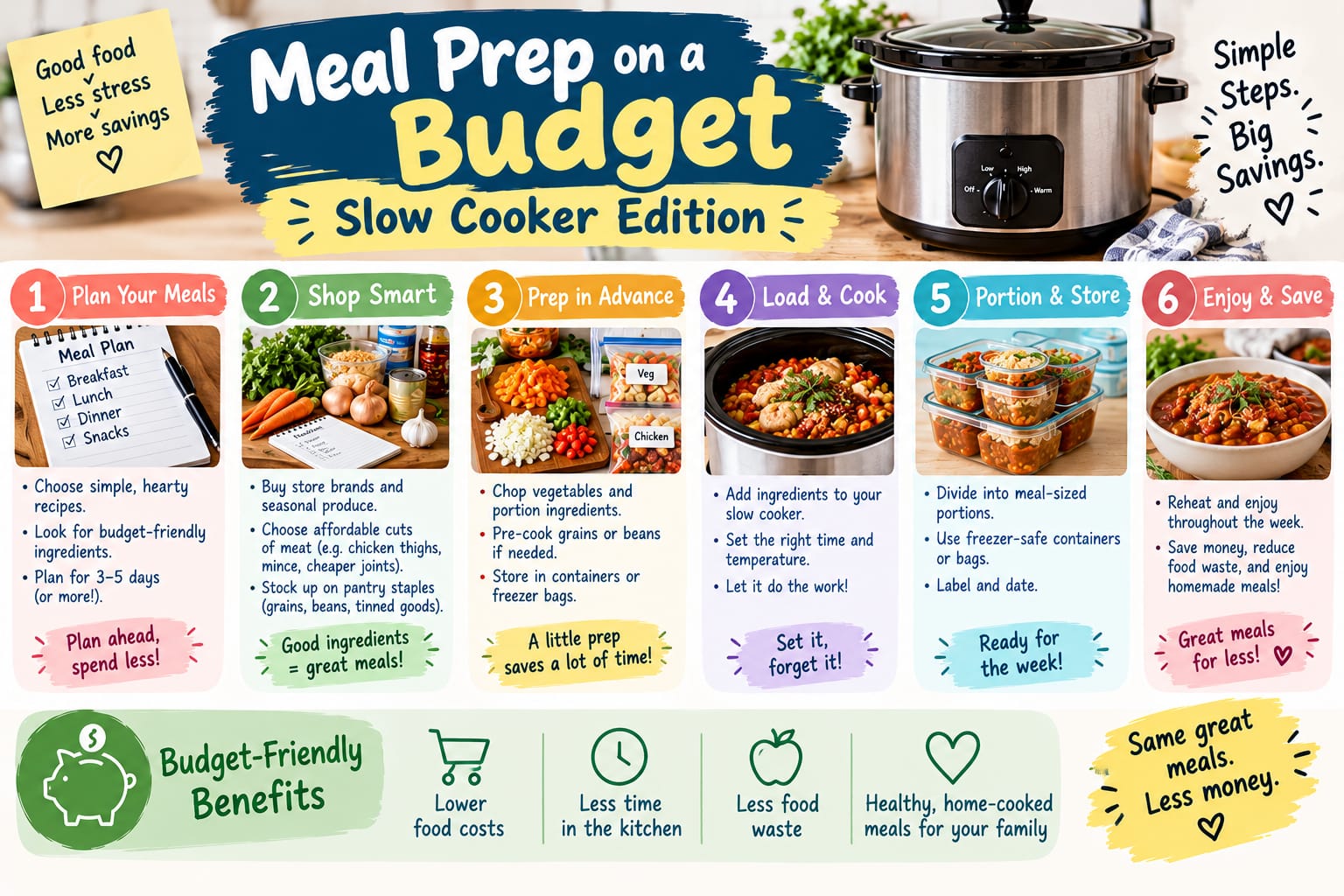 Meal Prep on a Budget: Slow Cooker Edition