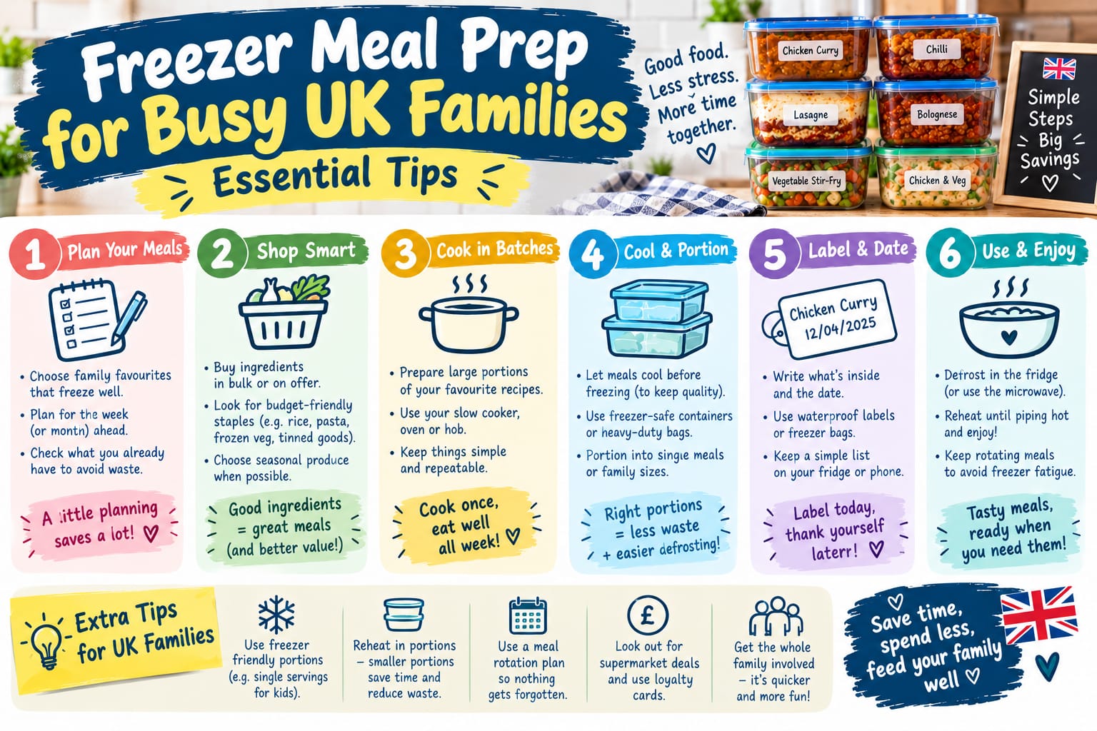 Freezer Meal Prep for Busy UK Families: Essential Tips